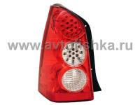 Mazda Tribute (05-) фонари задние светодиодные красно-хромированные, комплект 2 шт.
