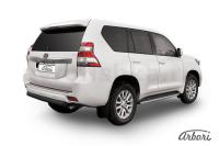 Защита заднего бампера Arbori d76 короткая черная TOYOTA LAND CRUISER PRADO J150 2014-