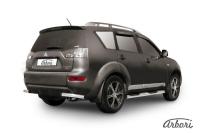 Защита заднего бампера "уголки" Arbori d57 MITSUBISHI OUTLANDER XL 2006-2010