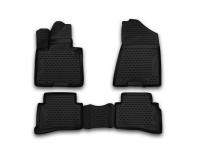 Hyundai Tucson (16–) Коврики 3D в салон, 4 шт. (полиуретан), чёрные