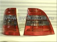 Mercedes ML W163 (98-05) задние фонари светодиодные красно-тонированные, комплект 2 шт.
