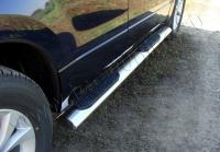 Suzuki Grand Vitara (12–) Пороги овальные с проступью 120х60 мм