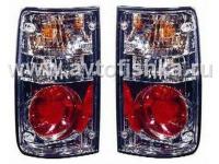 Toyota Hilux (89-97) фонари задние красно-хромированные, дизайн Altezza, комплект 2 шт.