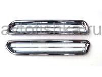Mazda 6 седан (07-) накладки хромированные на фонари заднего бампера, комплект 2 шт.