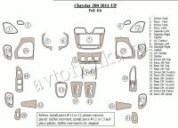 Декоративные накладки салона Chrysler 200 2011-н.в. Полный набор.