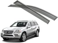 Mercedes-Benz GL-Klasse (13–) Дефлекторы боковых окон с хромированным молдингом, OEM стиль