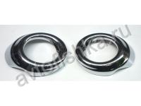 Mitsubishi Lancer 10 (2007-) хромированные накладки на противотуманные фвры