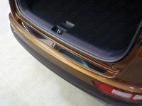 Kia Sportage (16–) Накладка на задний бампер (лист зеркальный)