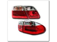 Mercedes E W210 (95-02) фонари задние светодиодные красно-белые, комплект лев.+ прав.