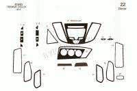 Ford Transit Deluxe 2014-UP декоративные накладки (отделка салона) под дерево, карбон, алюминий