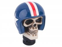 Рукоятка на рычаг КПП Череп в шлеме синий