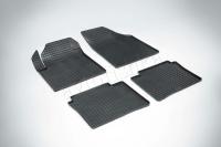 Nissan Teana (03-08) резиновые коврики, дизайн "Сетка"