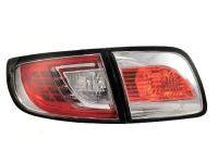 Mazda 3 (2003-2006) седан фонари задние светодиодные хромированные, комплект лев.+прав.