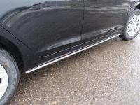 Hyundai Solaris (17–) Защита порогов 25 мм, седан