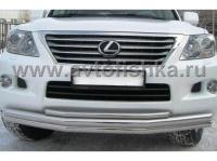 Lexus LX570 защита переднего бампера, труба 70 мм