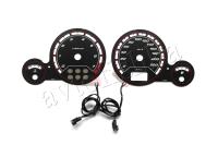 Opel Astra G купе светодиодные шкалы (циферблаты) на панель приборов - дизайн 2