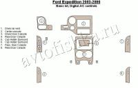 Декоративные накладки салона Ford Expedition 2003-2006 базовый набор, авто AC Control