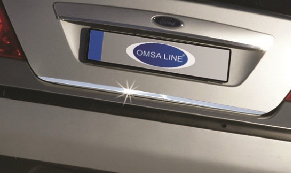 Ford Focus (05–11) Накладка нижней кромки крышки багажника, нерж.,хэтчбек