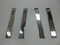 Nissan Qashqai (09–14) Молдинги дверных стоек, нерж., 4 части