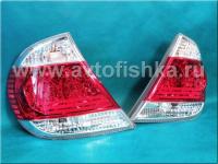 Toyota Camry 30 (02-04) фонари задние светодиодные красно-хромированные, комплект 2 шт.