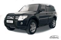 Защита передняя Arbori d76 высокая черная MITSUBISHI PAJERO IV 2006-
