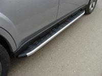 Subaru Outback (12–13) Пороги алюминиевые с пластиковой накладкой