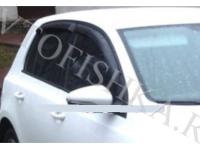 Дефлекторы боковых окон 4 части темные VW Golf 6 2009-
