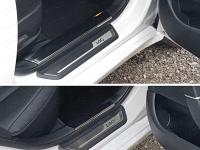 Hyundai i40 (12–15) Накладки на пороги внутренние (лист зеркальный)