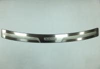 Subaru Forester (08–12) Накладка на задний бампер, нерж., с логотипом
