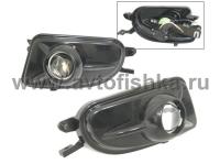Mercedes W210 (00-02), R129, R170 SLK (96-03), W208 (98-03), W202 (94-00) фары противотуманные линзовые черные, комплект 2 шт.