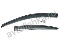 Chevrolet Cruze (09-) дефлекторы боковых окон темные, ветровики, комплект 4 шт.