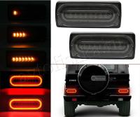 Mercedes G-Klasse W463 (97-) фонари задние светодиодные тонированные, комплект 2 шт.