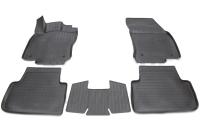 Volkswagen Tiguan (17–) Коврики салона (полиуретан), чёрные (3D)