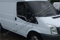 Ford Transit (06–13) Нижние молдинги стекол, нерж., 2 части