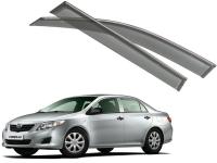 Toyota Corolla (02–07) Дефлекторы боковых окон с хромированным молдингом, OEM стиль, седан