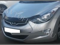 Дефлектор капота темный Hyundai Elantra 2011-