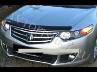Дефлектор капота темный с надписью Honda Accord 2008-2012