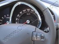 Kia Sportage (2010-) окантовка на спидометр из полированной нержавеющей стали