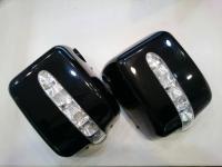 Mercedes G-Klasse W463 (86-12) корпуса боковых зеркал черные, с светодиодными поворотниками