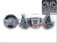 Hyundai Santa Fe (06-) комплект хромированных молдингов интерьера салона.