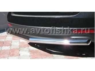 Mazda CX-9 защита заднего бампера, труба 70 мм