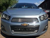 Chevrolet Aveo (12–) Защита радиатора, хром, низ