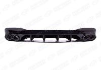 Mercedes-Benz CLA-Klasse C118/X118 2019 - н.в. Диффузор заднего бампера с черными насадками 4.5 AMG