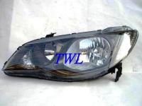 Honda Civic VIII (06-) фары передние черные, комплект 2 шт.