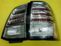Toyota Land Cruiser 200 (2008-) фонари задние светодиодные хромированные, дизайн Lexus LX570, комплект лев.+прав.