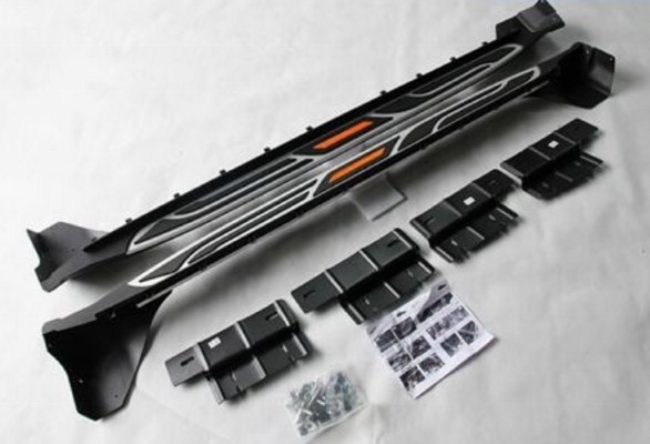 Jeep Grand Cherokee (11–/13–) Пороги OEM, 'вставка' silver с надписью G-Cherokee