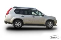 Защита штатных порогов Arbori d57 труба NISSAN X-TRAIL 2007-2010