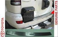 Toyota Land Cruiser Prado 120 (02-09) накладка заднего бампера верхняя, хромированная, оригинал.