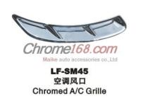 Ford S-Max (06-) хромированные накладки на воздухозаборники под лобовым стеклом, пластик, комплект 2 шт.