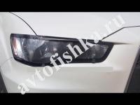 Защита передних фар прозрачная Mitsubishi Outlander XL 2010-2012